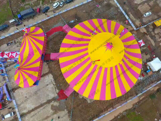 Red Yellow Roof Cover Outdoor Circus Tents static
